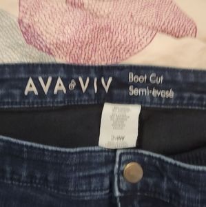 Boot cut denim jeans